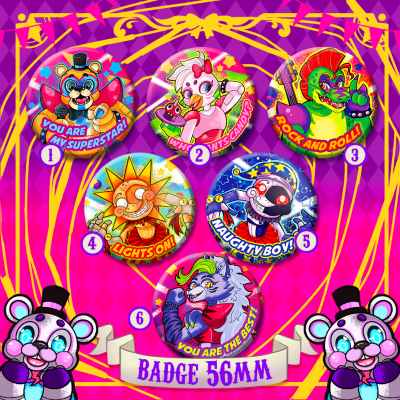 Badges FNAF Security Breach