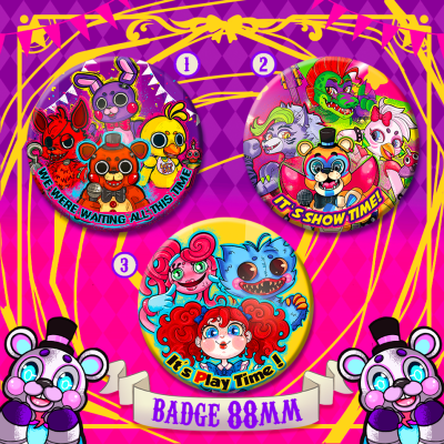 Badges Fanart FNAF & Poppy