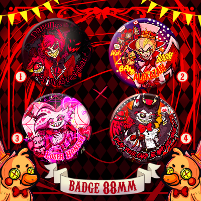 Badges Fanart Hazbin Hotel