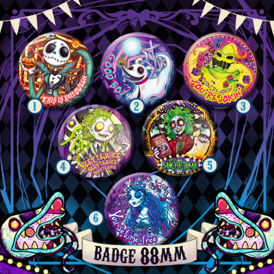 Badges Fanart Tim Burton
