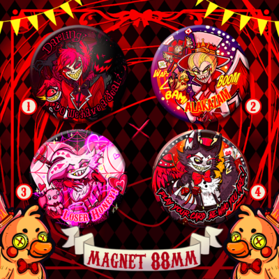 Magnets Fanart Hazbin Hotel
