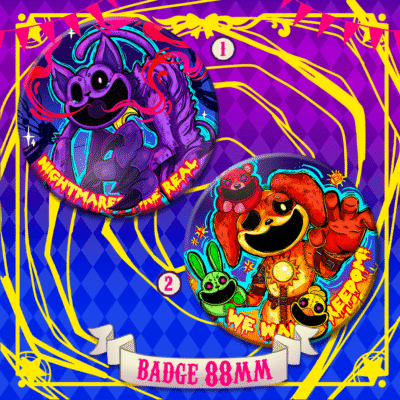 Badges Fanart Poppy Play Time