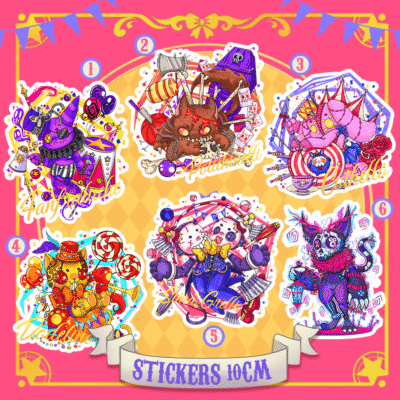 Stickers 10cm Wanp Paillettes