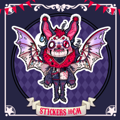 Stickers 10cm Wanp Paillettes Jokey