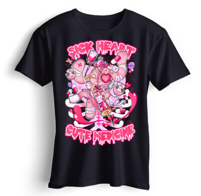 T-shirt Sick Heart Cute medicine