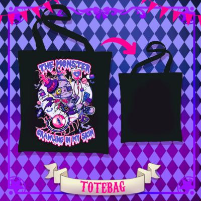 Totebag Monster crawling in my skin