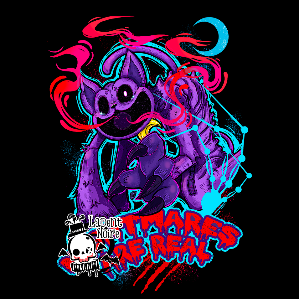 Tshirt Poppy play time - Nightmares are real – Image 3